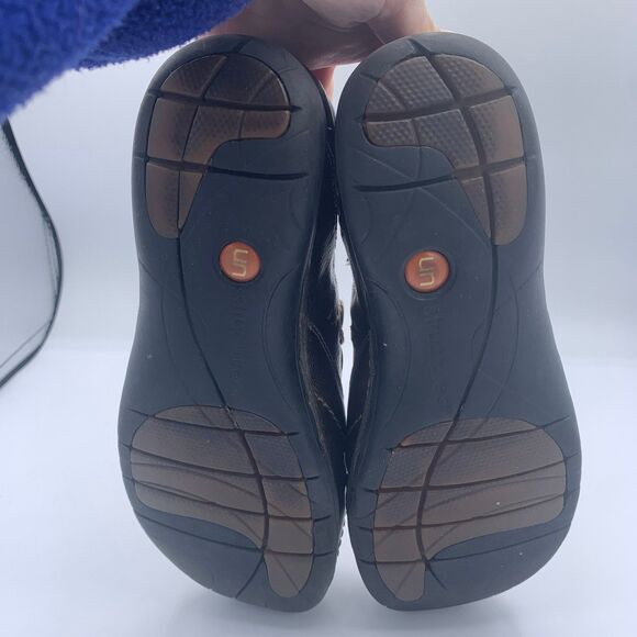 Clarks Structured Bronze Leather Comfort Loafers Slip-On Shoes Women’ Size 8 - Picture 10 of 10